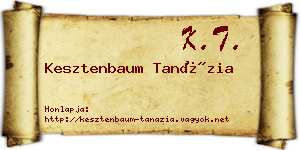 Kesztenbaum Tanázia névjegykártya